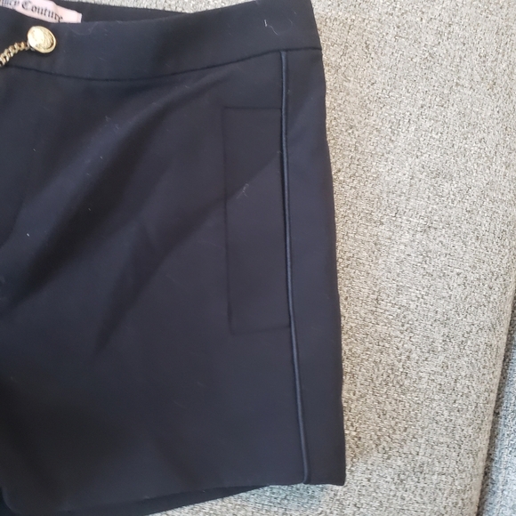 JUICY COUTURE-WOMEN BLACK DRESSY SHORTS SIZE 2 - Picture 3 of 8